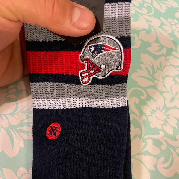 Stance NFL Infiknit Casual Backfield New England patriots Socks L (9-13) - Picture 4 of 5
